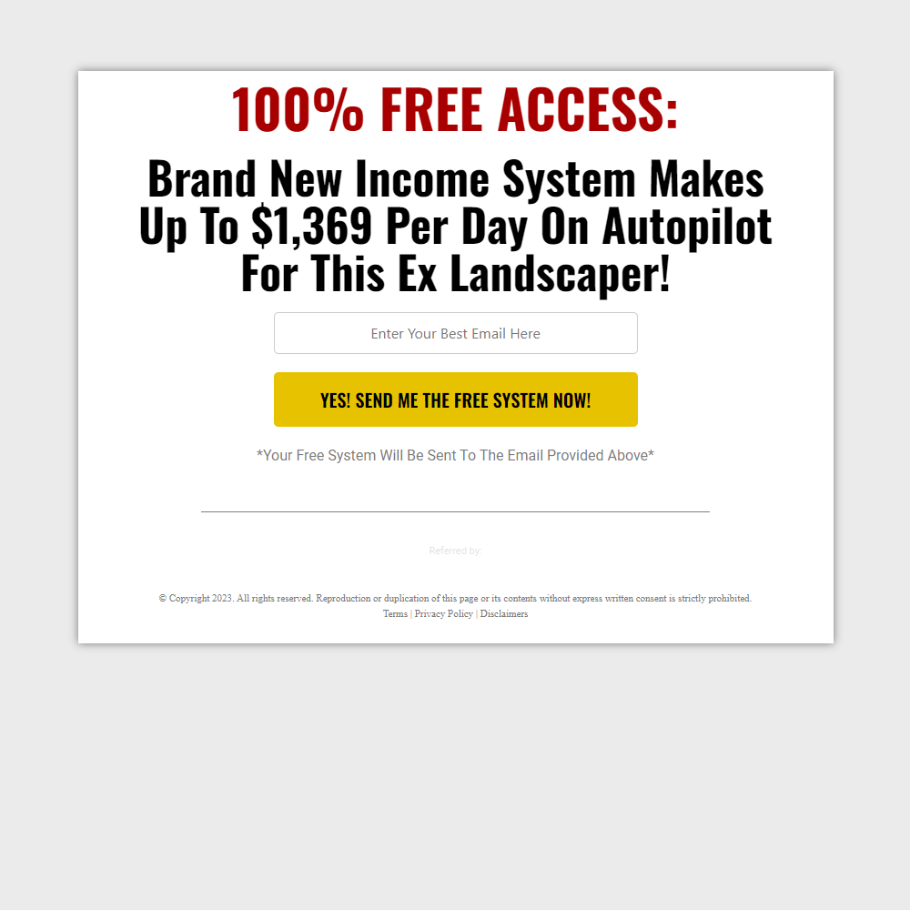 Brand new income system