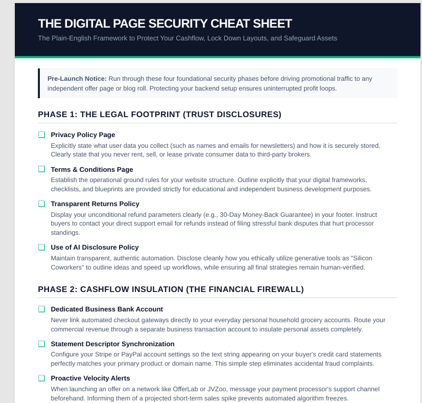 The Digital Page Security Cheat Sheet